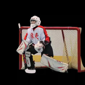 อุปกรณ์ป้องกันสำหรับผู้รักษาประตูฮอกกี้โรลเลอร์ระดับมืออาชีพ อุปกรณ์ป้องกันขาสำหรับผู้รักษาประตูฮอกกี้น้ำแข็ง สนับเข่าสำหรับผู้รักษาประตูฮอกกี้โรลเลอร์ - Product Image 1