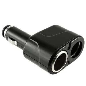 Car Cigarette Lighter Splitter Plug Dual Car Charger Car 12V Socket Cigarette Lighter Tee Adapter Cigar Jack Socket Splitter