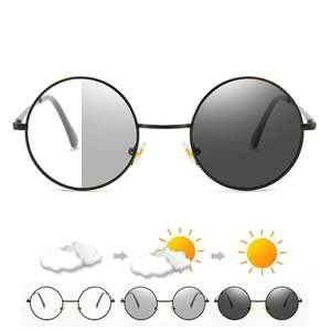 Gafas de Sol Unisex de Moda 2025 con Lentes Redondos que Cambian de Color, Protección UV400, Fotocromáticas, Bloqueo de Luz Azul, Gafas para Computadora - Product Image 2