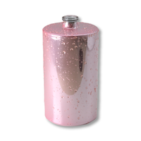 Vente en gros de bouteilles de parfum Service OEM Bouteilles en verre rondes rechargeables avec goutte d'eau Bouteille de parfum rose de 100ml