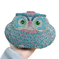 Pochette de soirée de luxe pour femme en forme de hibou, ornée de strass et de diamants, sac à main en cristal pour mariages et fêtes, style tendance