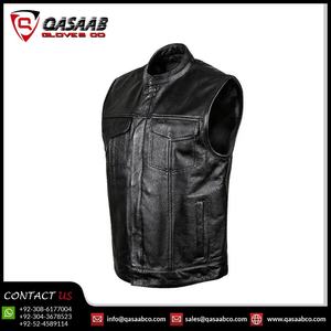 Dernier modèle de gilets de course taille XL gilets en cuir de vachette noir respirant décontracté Motocross motard gilet de moto vente en gros - Product Image 3