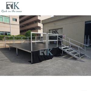 Plate-forme de scène réglable en aluminium à installation rapide à quatre pattes - Product Image 4