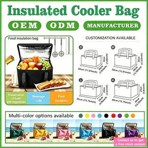 Bolsas Térmicas Reutilizables Personalizadas para Entrega <span class=keywords><strong>de</strong></span> Alimentos, <span class=keywords><strong>Bolsa</strong></span> Refrigerante Negra <span class=keywords><strong>de</strong></span> Tela No Tejida para Mantener Helados, Alimentos, Botellas <span class=keywords><strong>de</strong></span> Vino Frías - Product Image 2