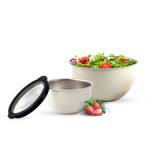 <b>Mixing</b> <b>Bowls</b> with Clear Airtight Lids, Premium <b>Mixing</b> <b>Bowls</b> with Lids Set, Stainless Steel <b>Mixing</b> <b>Bowl</b> Set - Product Image 4