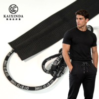Bande élastique à cordon pour pantalon de sport, ceinture personnalisée avec logo imprimé numériquement, ceinture élastique haute extensibilité OEM