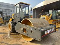 Rouleau compresseur vibrant à tambour unique Caterpillar CS-683E d'occasion, compacteur de sol CAT 18,8 tonnes, moteur CAT d'origine, bon état de fonctionnement