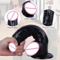 Gode multi-couleurs pour femmes, jouet sexuel de haute qualité, doux, grand gode réaliste de 10 pouces avec ventouse