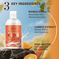 Shampooing liquide pour bébé biologique sans sulfate, renforçant les cheveux, réduisant la casse, extra-nourrissant pour les enfants