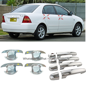 ชุดแต่งรถแบบผสมไฟหน้าฝาครอบไฟท้ายที่ครอบมือจับประตูฝาครอบชามสำหรับ Toyota Corolla <span class=keywords><strong>altis</strong></span> <span class=keywords><strong>2002</strong></span> 2003 2004 - Product Image 3
