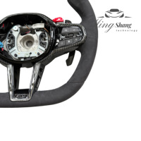 Volant M Performance compatible avec BMW E90 E91 E92 E93 E70 E71 E72 E53 E89 E86 E84 E83 E85 E93 E81 E87 E82 E88 E60 Alacantara