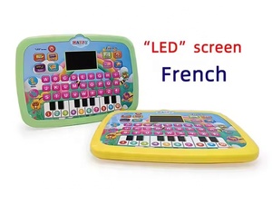 Máquinas de aprendizaje de puntos de pantalla LED francesa letras educativas palabras almohadillas de aprendizaje niños aprendizaje tableta chico tabletas para niños juguete - Product Image 4