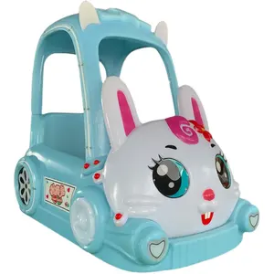 Indoor outdoor cute rabbit light up electric car children ride amusement park shopping mall car children adult