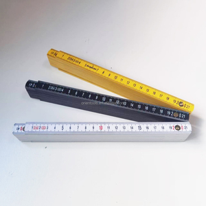 Promozione del prezzo di fabbrica bianco giallo nero 2 metri di plastica pieghevole regola - Product Image 3