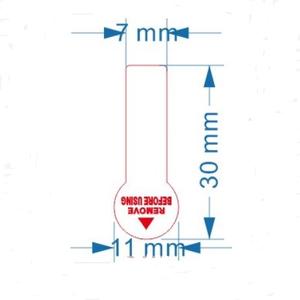 מותאם אישית ברור/לבן פלסטיק סוללה למשוך Tab עבור מטבע CR1632 CR2450 CR2477 - Product Image 4