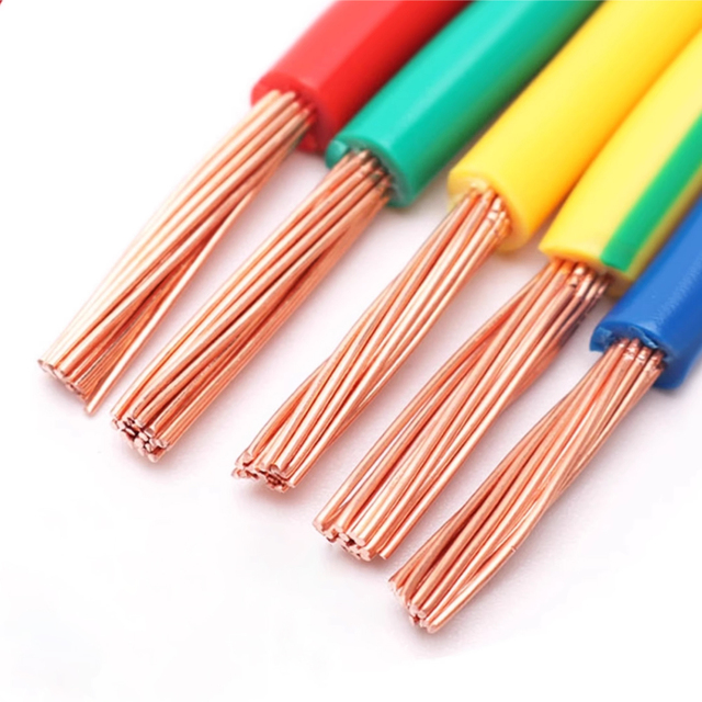 THW/THHN Type Electrical Power Wire, 7-stranded Copper Conductor, 8/10/12/14 AWG Sizes, PVC Insulation