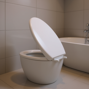 Elite Toilet Seat Cover Plastic With Lid Single Piece Set For Toilet W0039 4 - Product Image 2