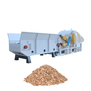 CE disetujui 20-30t/h kapasitas kayu drum chipper mesin pembuat keripik untuk seluruh lini produksi pellet