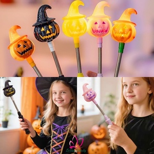Varitas Luminosas de Halloween para Fiestas, Varita de Calabaza, Varita Flexible Luminosa con Baterías Integradas, Regalo de Halloween en Oferta - Product Image 3