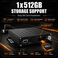 Système DVR mobile 4 canaux AHD 1080P avec 4G, GPS et Wi-Fi pour camions, bus et systèmes de suivi de flotte de véhicules - Kit MDVR 4 canaux