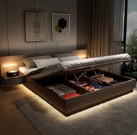 Lit de rangement minimaliste moderne nordique Lit en dalle de Tatami japonais Lit double 1.8m 1.5m