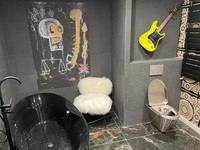 Toilette commerciale en acier inoxydable 304 à suspension murale allongée en une pièce