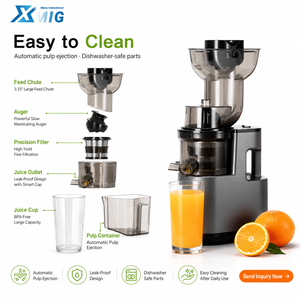 Extractor de Jugos Lento de 1200W, Acero Inoxidable, Motor de 6 Cuchillas, Diseño de 2L para Hogar, Hotel, Cocina, UE y EE. UU., Potente Motor de 1200W - Product Image 5