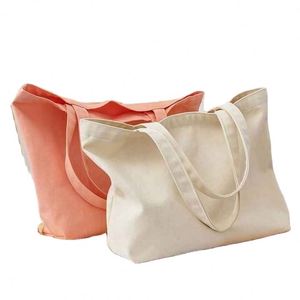 ถุงผ้าแคนวาสสีพื้นแบบรักษ์โลก ใช้ซ้ำได้ พิมพ์โลโก้ตามสั่ง ขายส่ง - Product Image 4