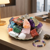 Pierres d'aromathérapie en cristal de couleur naturelle, pierres poreuses diffuseuses, forme de particules irrégulières, emballage personnalisé pour la maison, la voiture, l'aromathérapie, cadeau