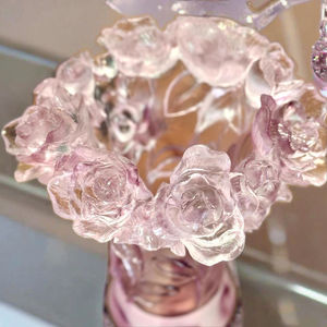 예술적 유리 꽃병 프리미엄 장인 정신 현대 인테리어 디자인 장식 - Product Image 2