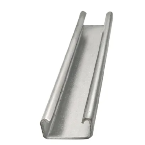 Acero de canal C sólido pregalvanizado OEM sin agujero para edificios estructurales Purlin Servicios de corte y soldadura personalizados