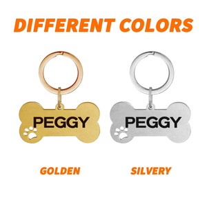 Personalized Pet Id Tag Keychain Engraved Pet Id Name for Cat <b>Puppy</b> Dog <b>Collar</b> Tag Pendant Keyring Bone Pet Accessories - Product Image 2