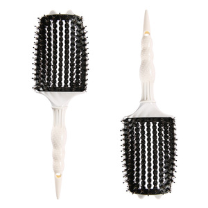 Peine de Pelo con Punta Blanca, Dientes Grandes de Nylon, Material Plástico, Uso Doméstico y Profesional, Unisex - Product Image 4