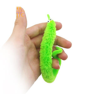 Jouet magique à succès, 23 cm, ver amusant qui tourne, vers pelucheux, emballage en blister, jouet en peluche qui se déforme pour les enfants - Product Image 4