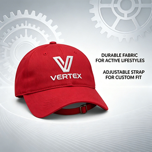 Gorra <span class=keywords><strong>de</strong></span> Béisbol Urbana Estilo Cyber Street, Color Rojo Brillante, Logotipo Vertex V Bordado en 3D, Algodón Lavado, Estilo Hip Hop, Ajustable - Product Image 2