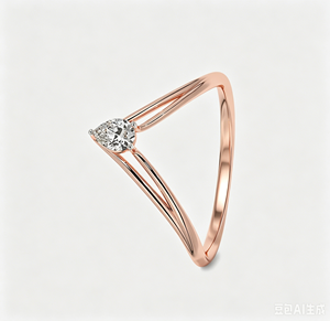 แหวนสแตนเลสสตีล Inspire Jewelry รุ่น <span class=keywords><strong>Ivan</strong></span> Chevron รูปตัววี ดีไซน์หรูหรา ของขวัญวันรำลึก ของขวัญวันวาเลนไทน์ - Product Image 1