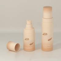 Flacon pompe sans air personnalisé en usine, 50 ml, 100 ml, flacons sans air, emballage de soins de la peau pour hommes, luxe, 1 oz, flacons pompe pour crème pour le visage, sérum