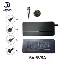 Chargeur de batterie au lithium Joyun 54,6 V 3 A 168 W avec prise GX16 pour vélo électrique, trottinette électrique, charge rapide, adaptateur secteur AC/DC