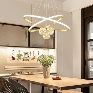 Lustre de salle à manger Designer Creative Hall Salon Chambre principale Ménage <span class=keywords><strong>Plafond</strong></span> Simple Moderne Fer Milieu LED - Product Image 1