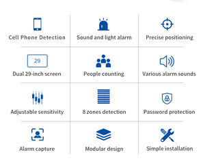 Điều khiển từ xa đi bộ qua điện thoại di động máy quét với 29-inch hiển thị và báo động chụp cho an toàn Công cộng & chống bay không người lái sử dụng - Product Image 6