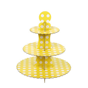 Support à gâteau rond de 8 pouces de haute qualité en gros, support à gâteau en papier coloré, support à cupcakes et desserts en papier pour mariage et fête - Product Image 4