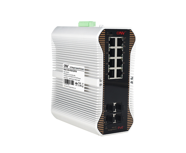 ONV hot selling industrial DIN RAIL managed PoE Switch Industrial 10G Fiber Switch Industrial Core Switch IPS56128PFM