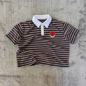 Camiseta Polo de Manga Corta Personalizada para Hombre, Diseño de Rayas con Colores Personalizados, Bordado, Estilo Casual de <span class=keywords><strong>Verano</strong></span> - Product Image 3