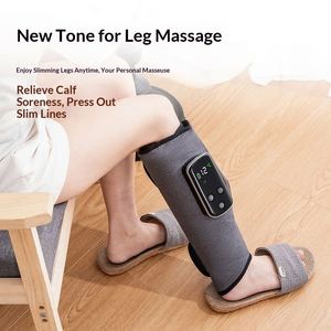 Masseur de jambes électrique à pression d'air avec compresse chaude pour amincir et embellir les jambes - Product Image 1