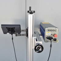 Machine de marquage laser Co2 volante de haute précision 30w 40w 50w 60w pour verre PE PVC métal non métallique
