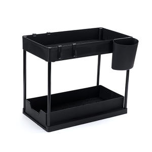 Escurridor de platos de 2 niveles, multifuncional, para encimera de cocina, almacenamiento y organización, con bandeja de drenaje. - Product Image 5