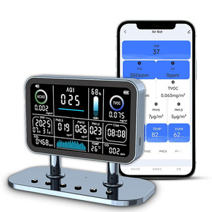 Monitor de Calidad del Aire 13 en 1, <span class=keywords><strong>VOC</strong></span>, AQI, HCHO, CO, PM2.5, Monóxido de Carbono, Dióxido de Carbono, TVOC, <span class=keywords><strong>Detector</strong></span> de Calidad del Aire Interior - Product Image 2