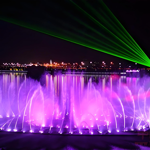 Fontaine de musique arc-en-ciel flottante à faisceau laser pour lac artificiel extérieur domestique - Product Image 3