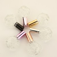 Détail 15ml clair créativité parfum vaporisateur bouteille en verre or Rose/argent bouchon pour crème pour le visage et utilisation de brume cosmétique