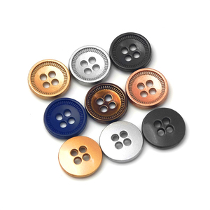 Four-Hole Metal Shank <b>Buttons</b> Clothing Zinc Alloy Sewing Garment Accessories for Shirt Coat - Product Image 6